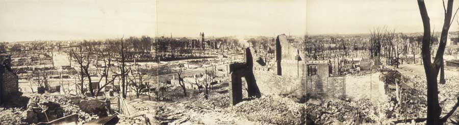 panoramic view Chelsea ruins